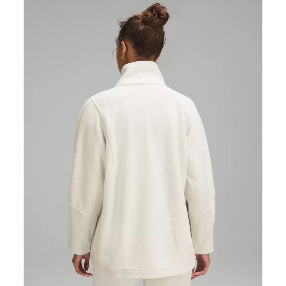 Lululemon Looped Terry Fleece Full Zip Sweater Sweatshirt Jacket Coat Oversized - Picture 5 of 15